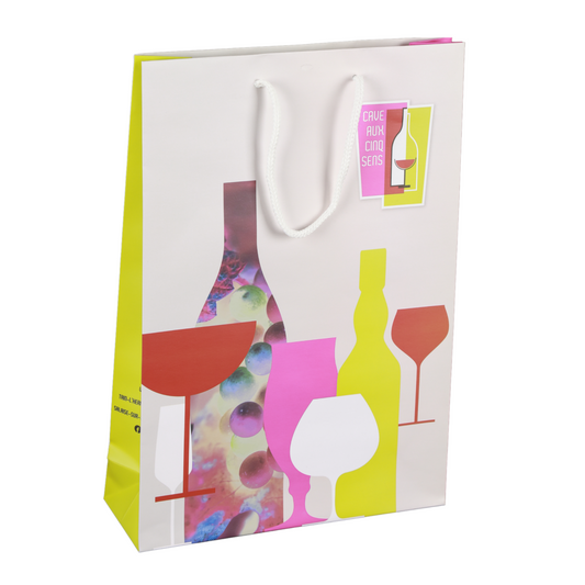 Sac papier luxe cabas 35x14x44cm personnalisé