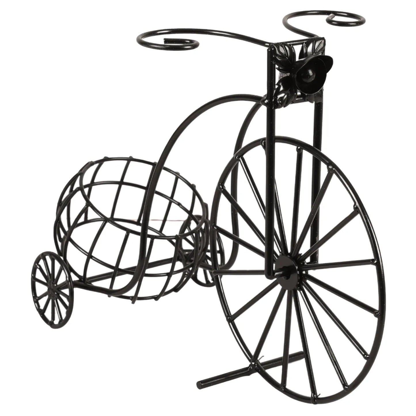Support bouteille Félix métal noir - Tricycle rétro