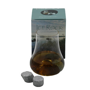 Set à whisky Douglass verre 24cl/pierre à whisky IceRock