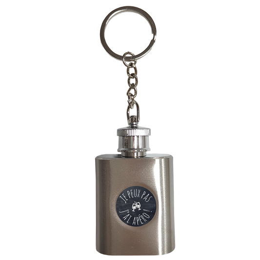 Tito Stainless Steel Flask Keychain - I can't, I'm having drinks