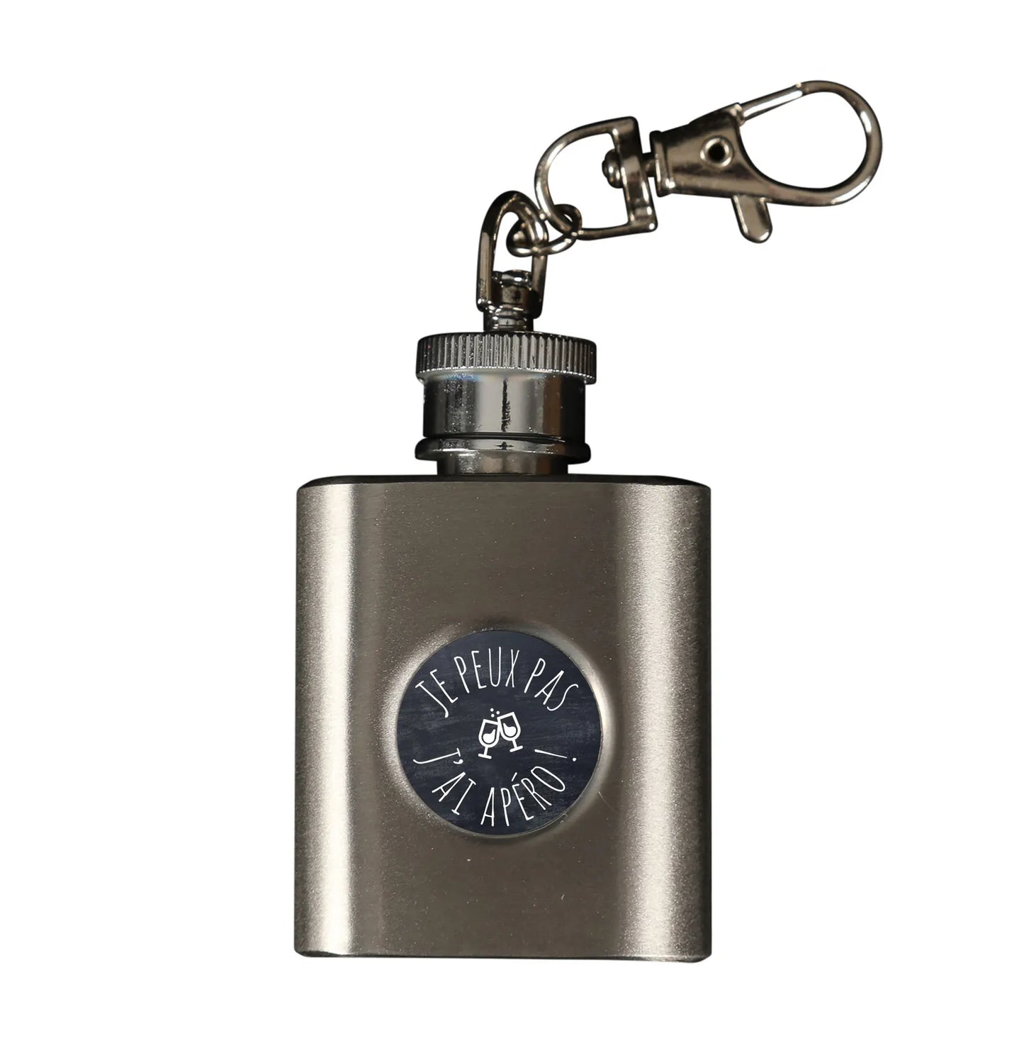 Tito Stainless Steel Flask Keychain - I can't, I'm having drinks