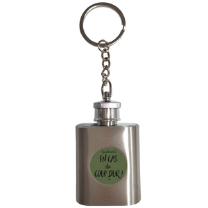 Porte-clé flasque Tito inox - En cas de coup dur!