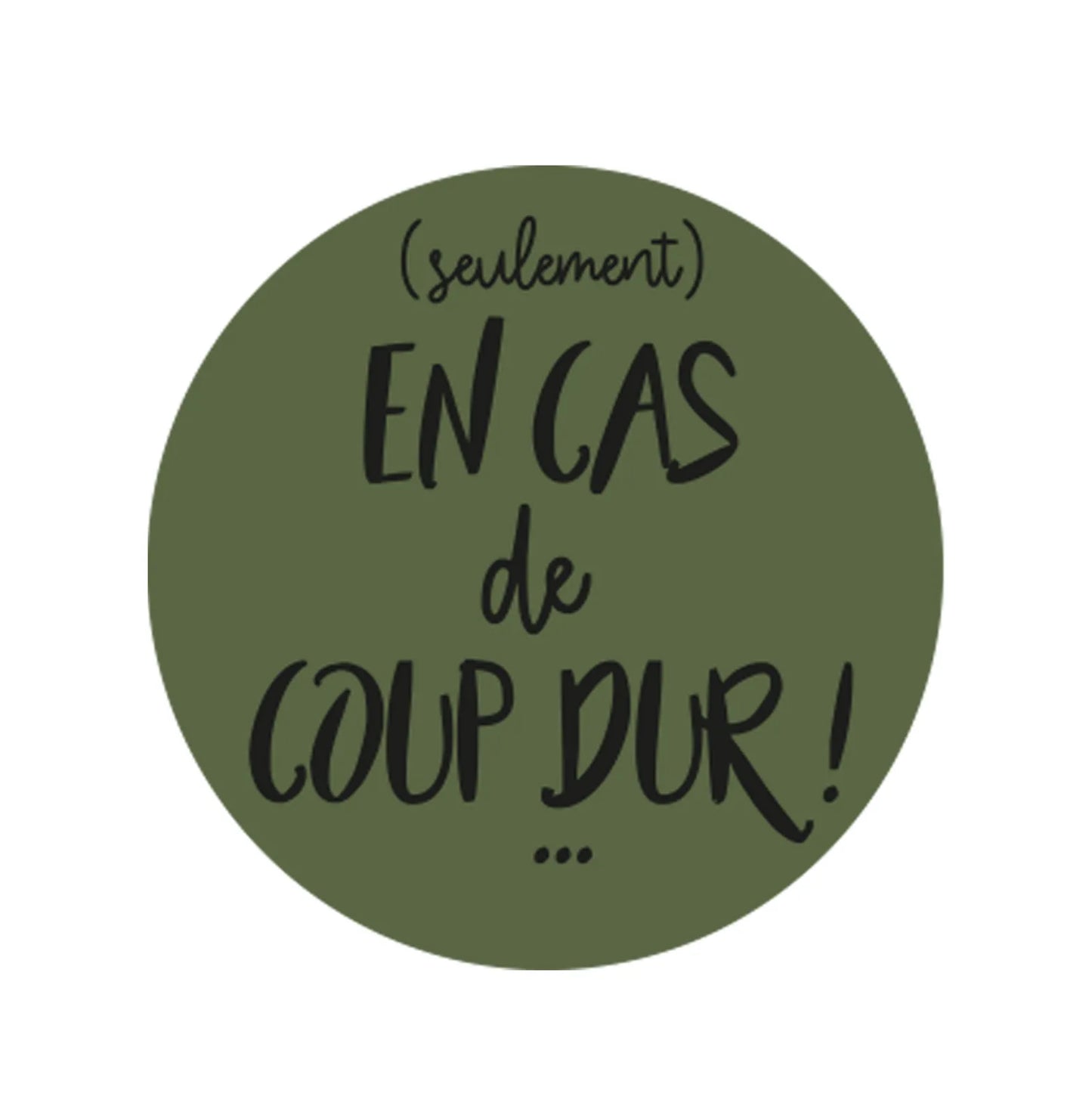 Porte-clé flasque Tito inox - En cas de coup dur!