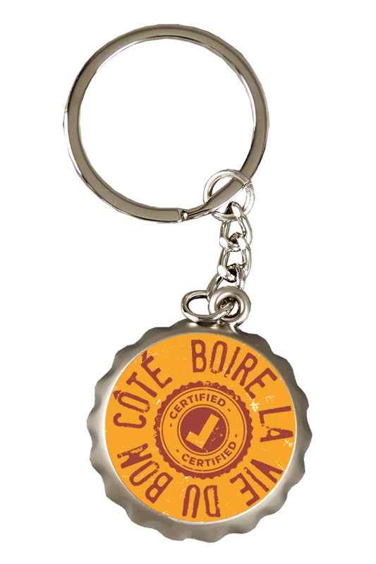 Porte-clé décapsuleur Ivo métal - Boire la vie du bon coté
