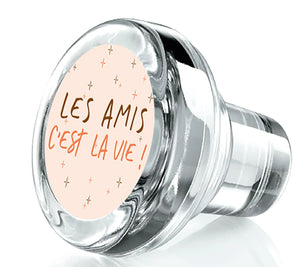 Vinolok crystal stopper - Friends are life