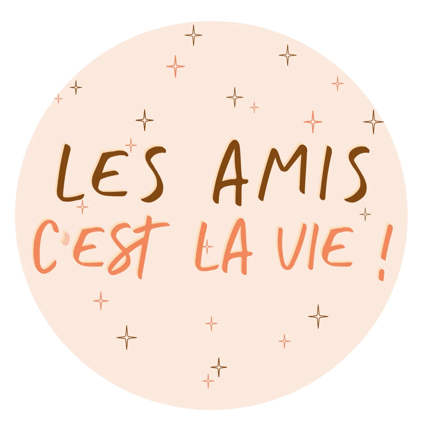Bouchon Vinolok cristal - Les amis c'est la vie
