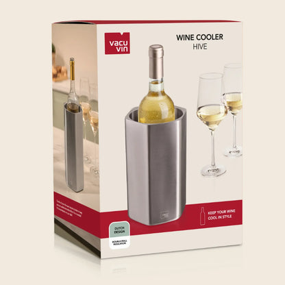 Seau refroidisseur vin et champagne Cooler Hive métal Vacuvin
