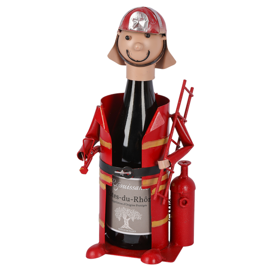 Felix bottle holder, red/black metal - Firefighter