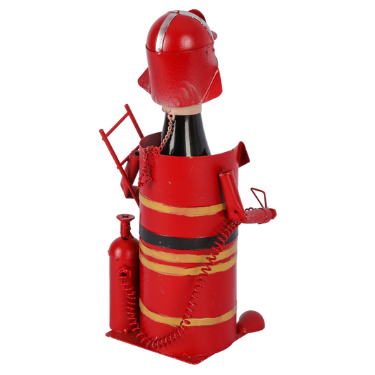 Felix bottle holder, red/black metal - Firefighter