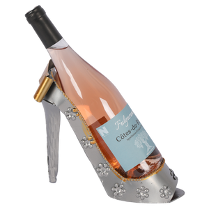 Support bouteille Félix métal gris/cuivre - Escarpin