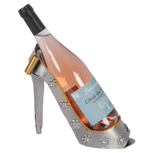 Support bouteille Félix métal gris/cuivre - Escarpin