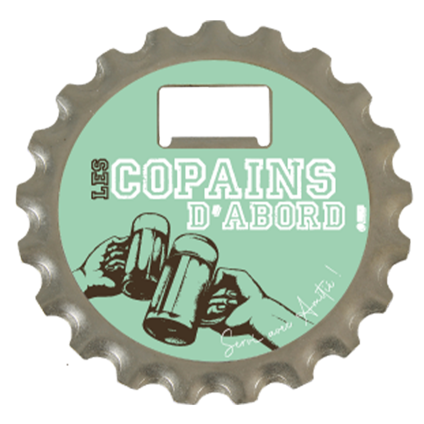 Décapsuleur 3 en 1 Marcus métal - Les Copains d 'Abord