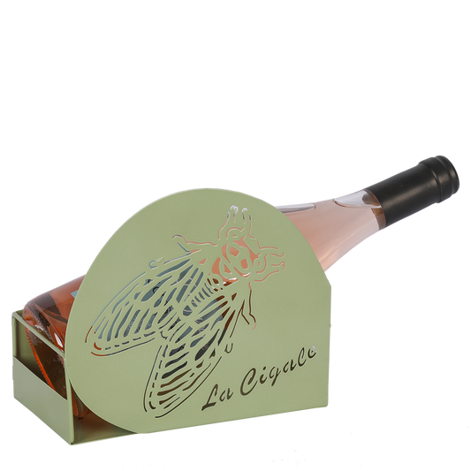 Support Oscar métal vert sauge design Provence, 18.5x9.5cm