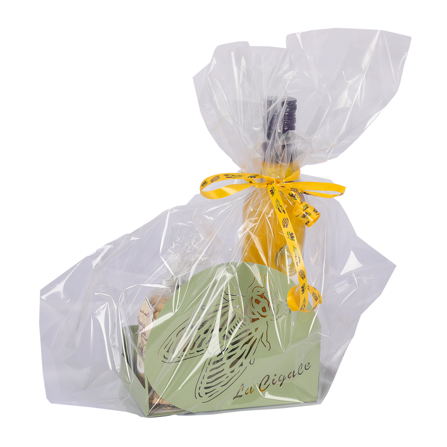 Support Oscar métal vert sauge design Provence, 18.5x9.5cm