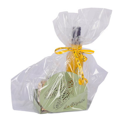 Support Oscar métal vert sauge design Provence, 18.5x9.5cm