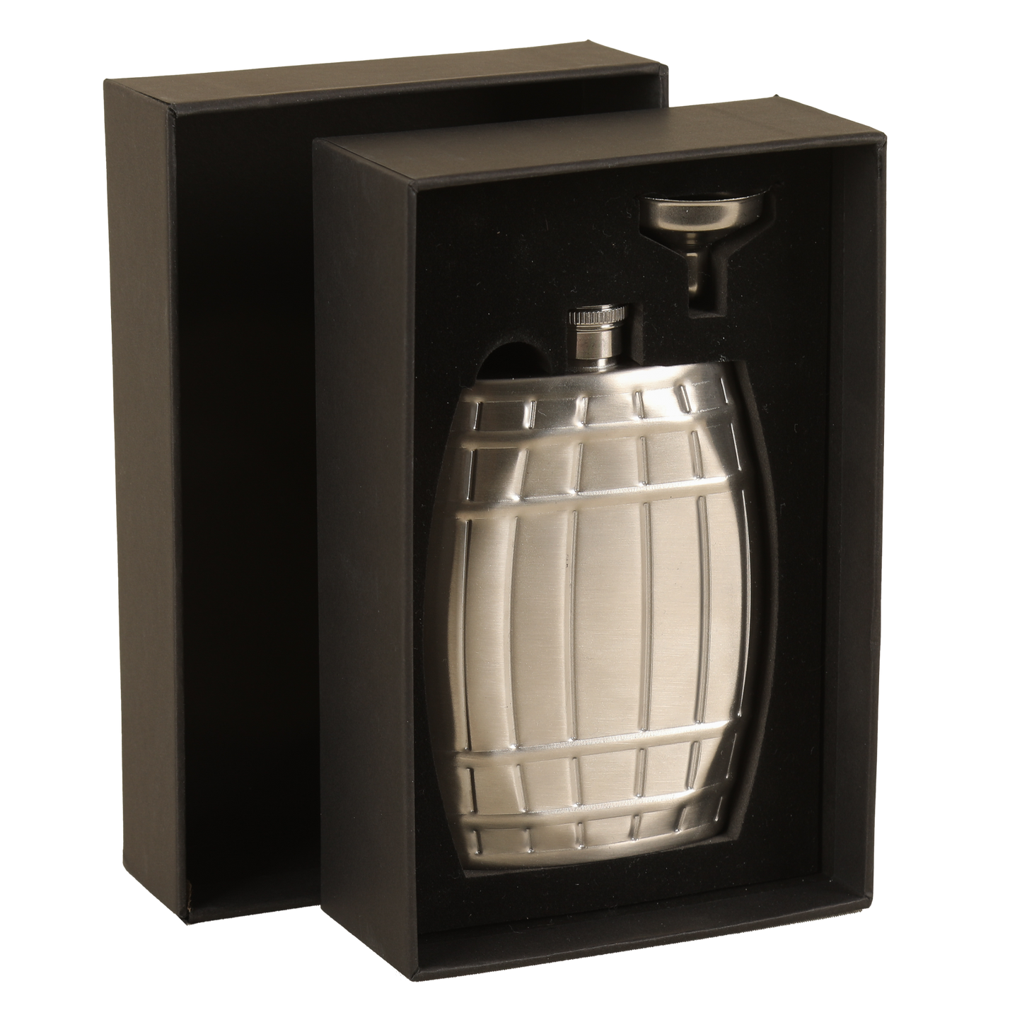 Coffret flasque Hugo tonneau 6oz/18cl Saint Alban