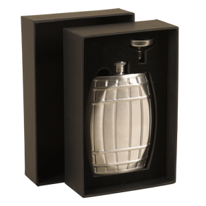 Coffret flasque Hugo tonneau 6oz/18cl Saint Alban
