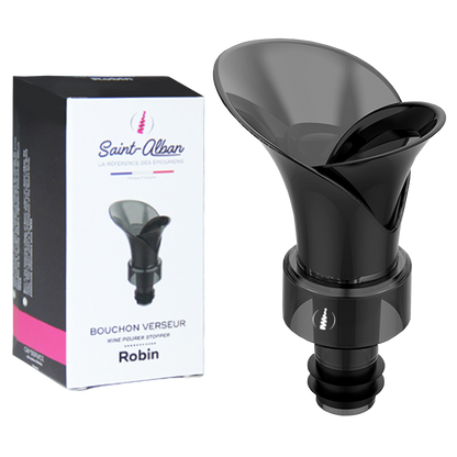 Bouchon verseur Robin noir Saint Alban