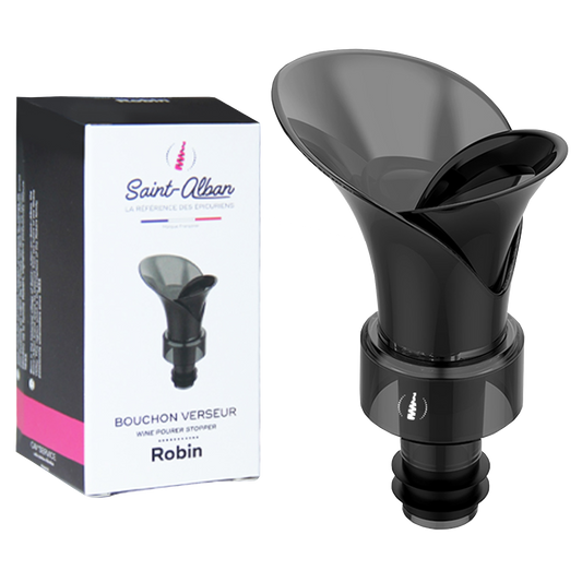 Bouchon verseur Robin noir Saint Alban