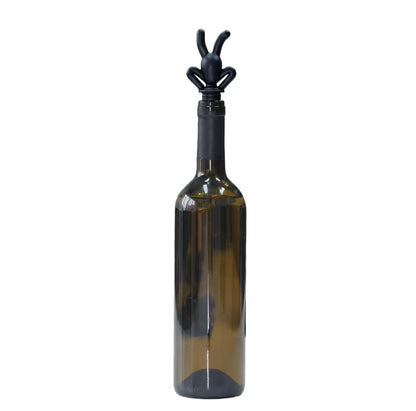 Bouchon Leandro figurine noir rouge Saint Alban (2 pièces)