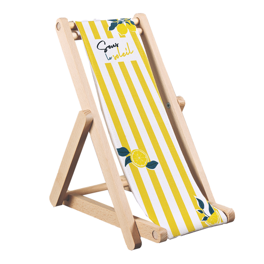 Support bouteille Valentina bois toile - Sous le soleil