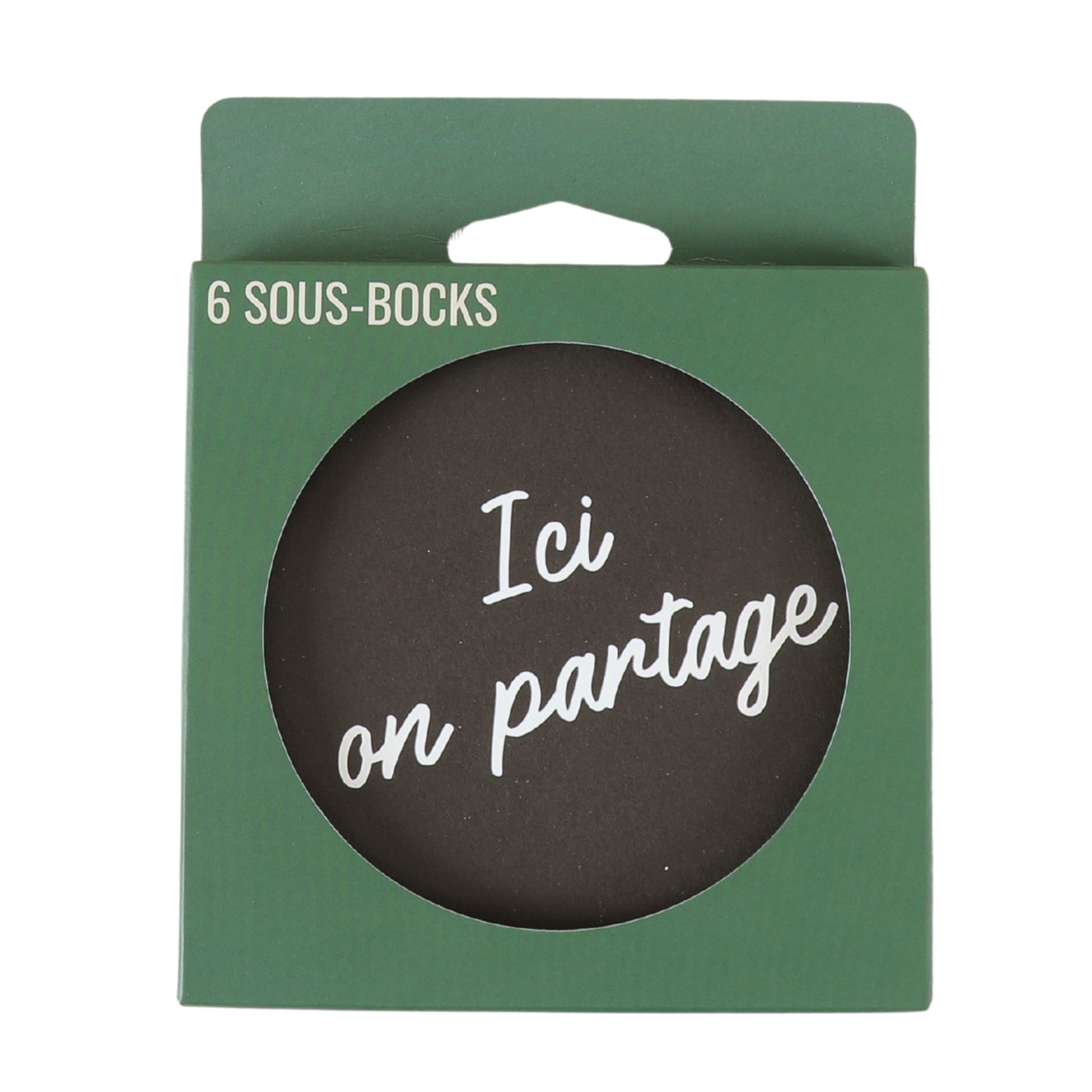 Jules assorted cardboard coasters - Quote (6 pieces)