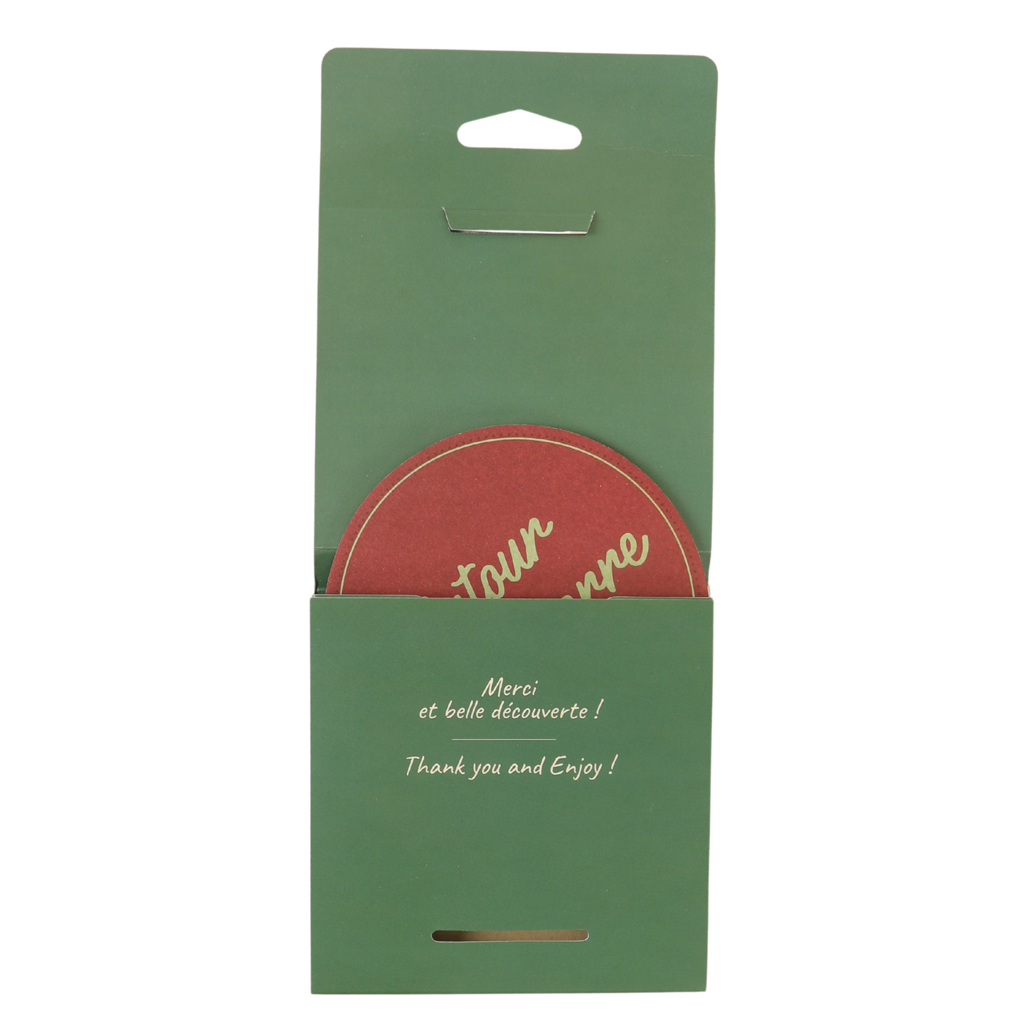 Jules assorted cardboard coasters - Quote (6 pieces)