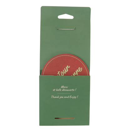 Jules assorted cardboard coasters - Quote (6 pieces)
