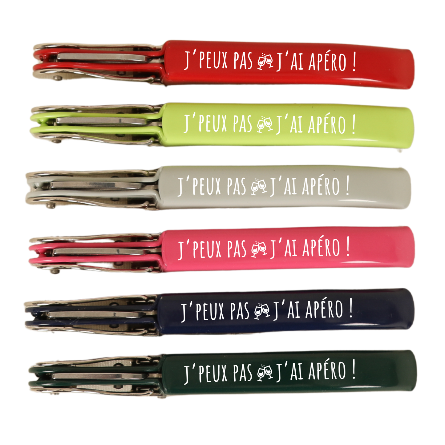 Sommelier Trousseau 6 couleurs assorties double appui  - j'peux pas j'ai apéro