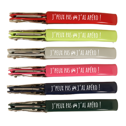 Sommelier Trousseau 6 couleurs assorties double appui  - j'peux pas j'ai apéro