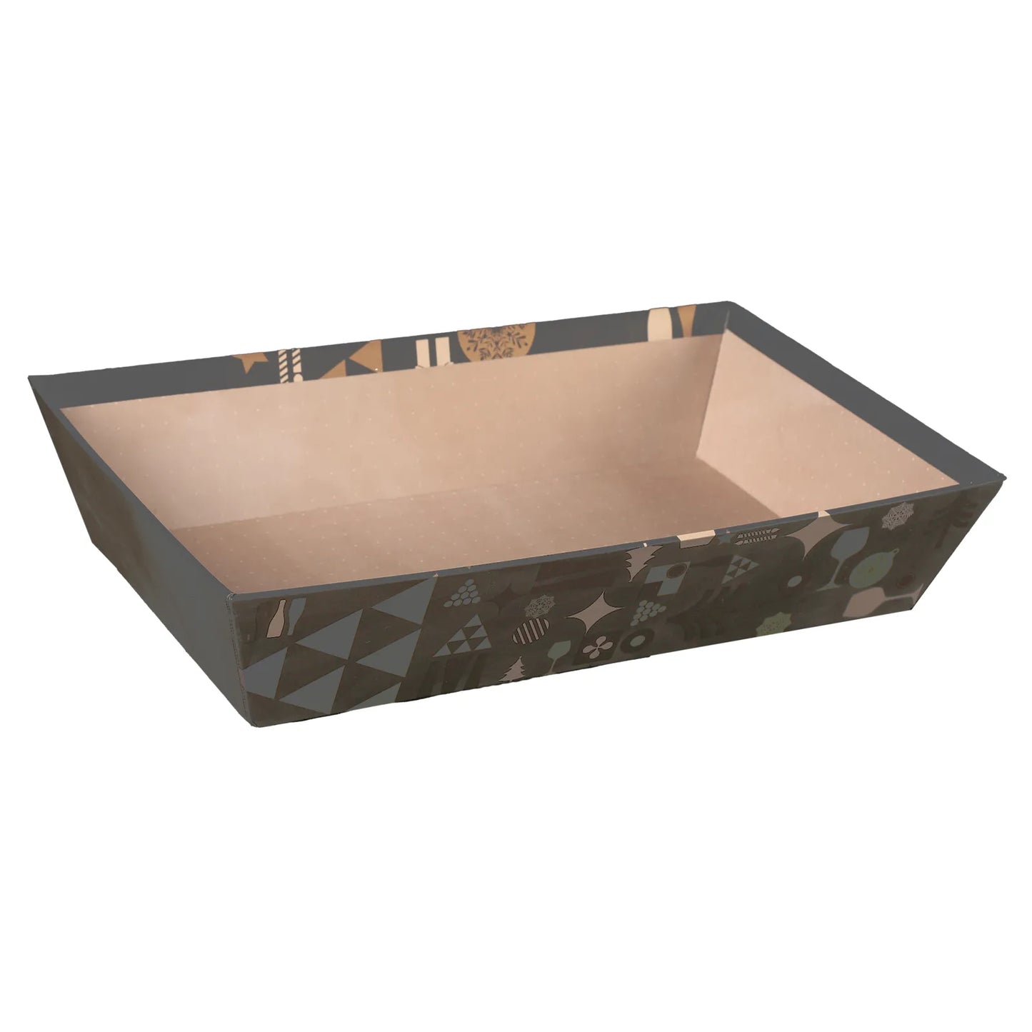 Corbeille Mokha carton rigide rectangle 33x20x7cm