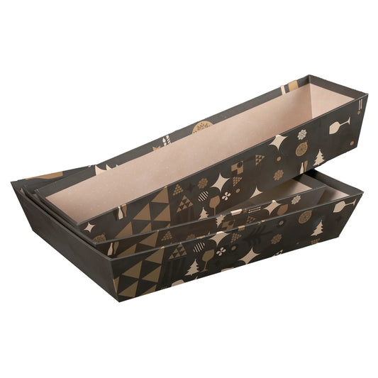 Corbeille Mokha carton rigide rectangle 43x12x8cm