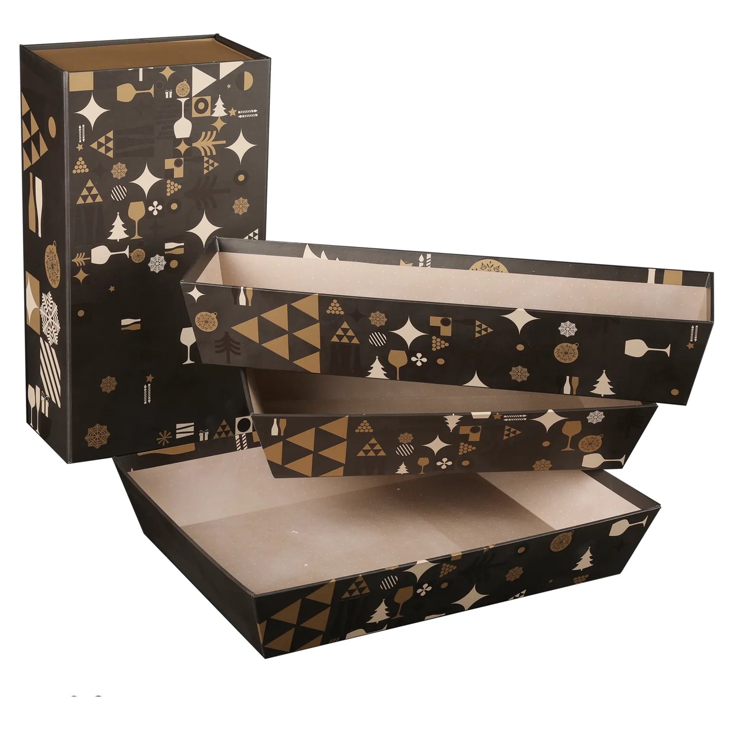 Corbeille Mokha carton rigide rectangle 33x20x7cm