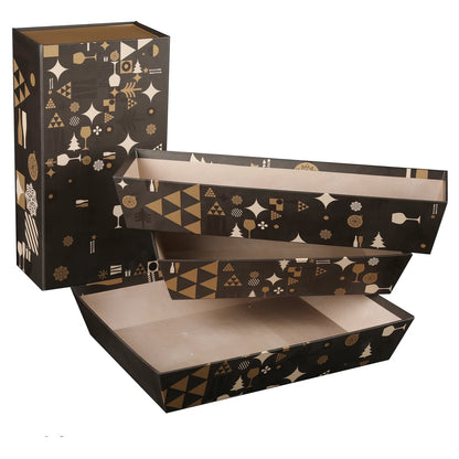 Corbeille Mokha carton rigide rectangle 36x27x7cm