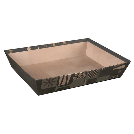 Corbeille Mokha carton rigide rectangle 36x27x7cm