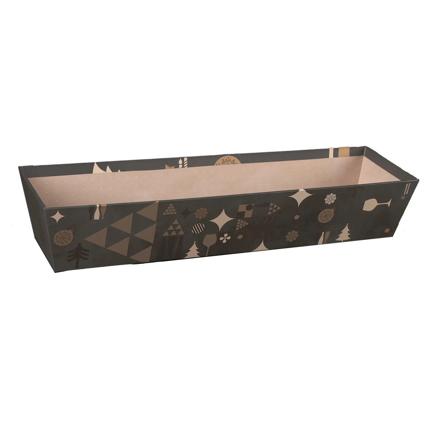 Corbeille Mokha carton rigide rectangle 43x12x8cm
