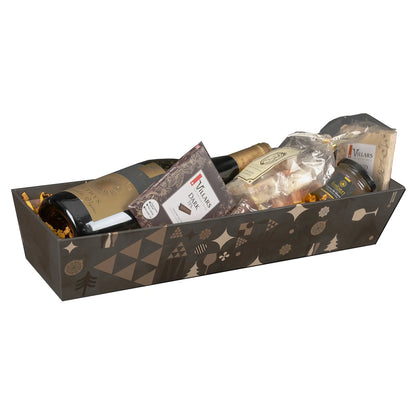 Corbeille Mokha carton rigide rectangle 43x12x8cm