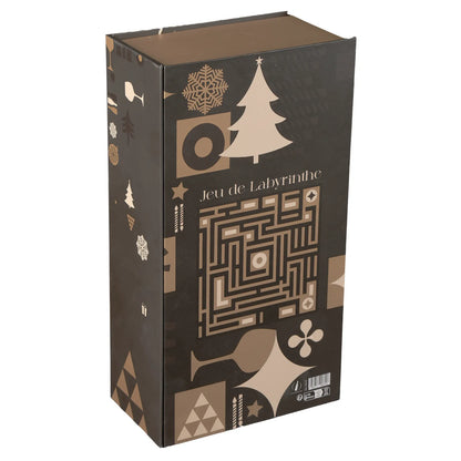 Coffre Mokha carton rigide rectangle 34x18x10cm, fermeture aimant