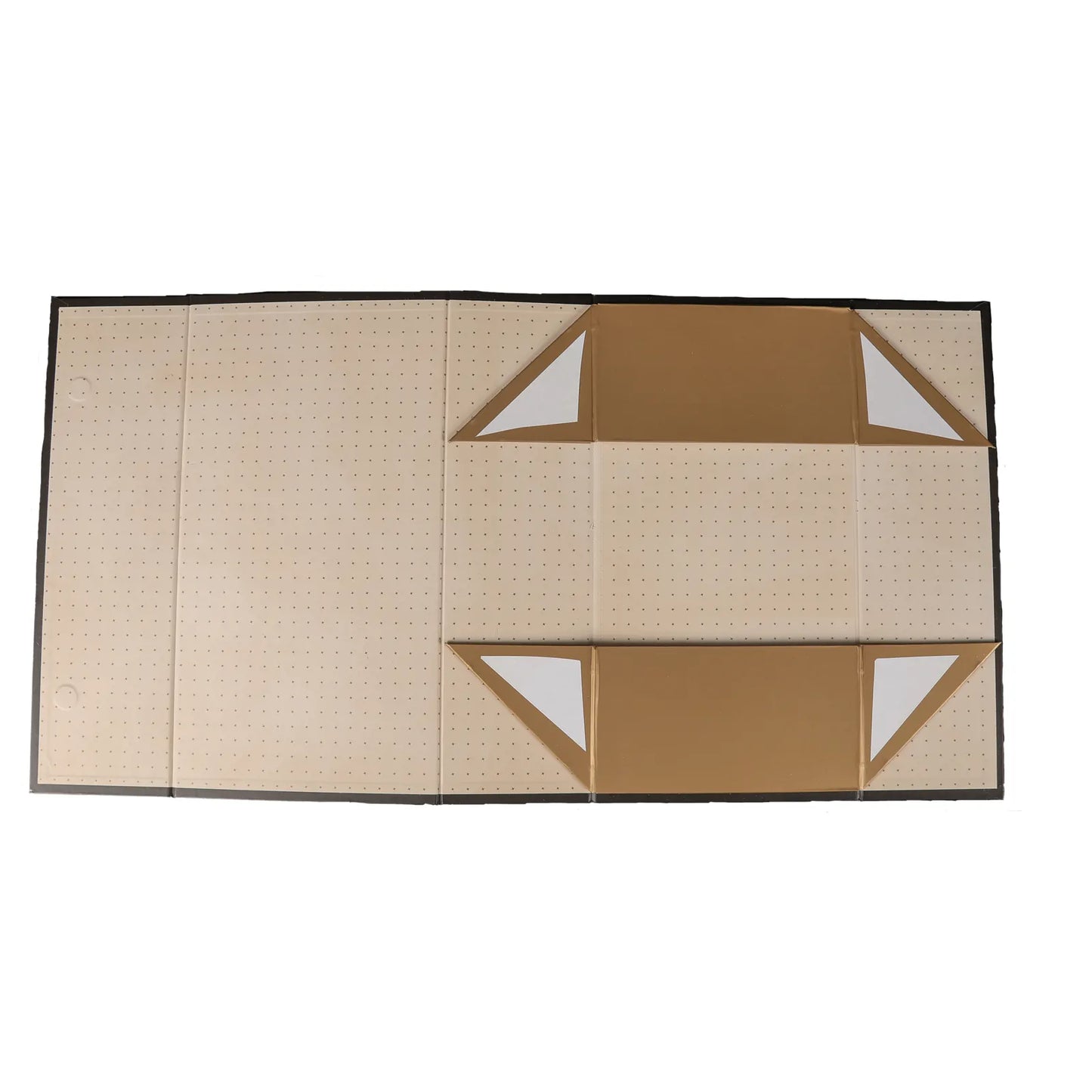Coffre Mokha carton rigide rectangle 34x18x10cm, fermeture aimant