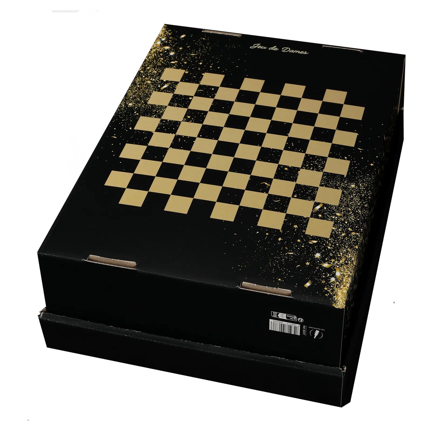 Boite couvercle Petra carton jeu de dames 33x18x10cm
