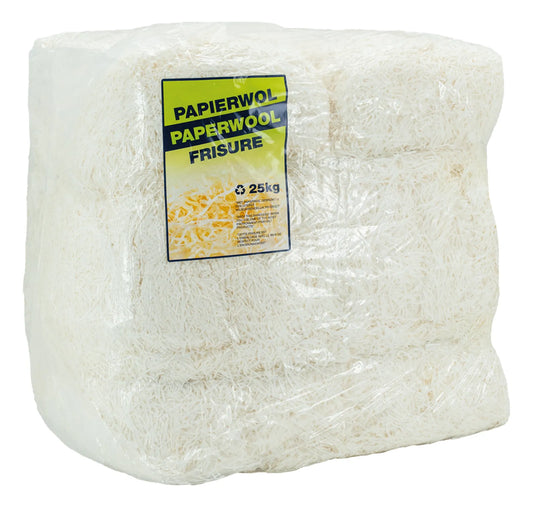 Fibre de calage synthétique sulfurisée blanche (balle de 25kg)