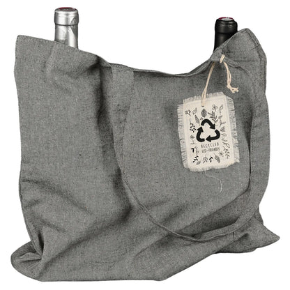 Sac tote bag Rex coton recyclé gris 40x12x40cm