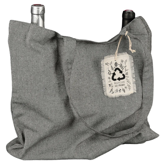 Sac tote bag Rex coton recyclé gris 40x12x40cm