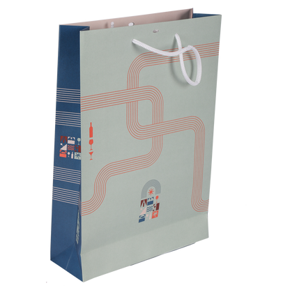 Sac Bilbao papier kraft 3 bouteille fenêtre PVC