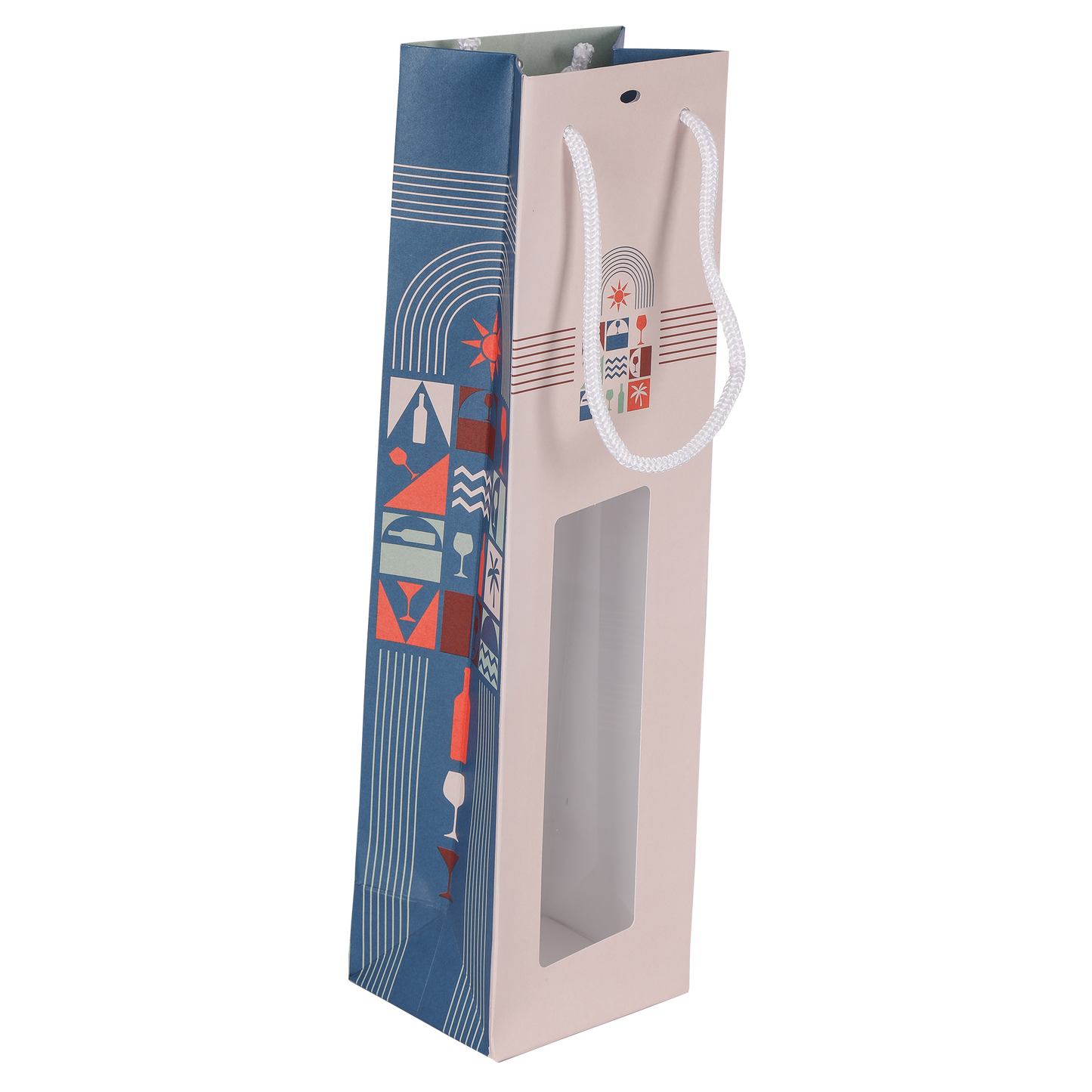 Bilbao kraft paper bag, Magnum PVC window