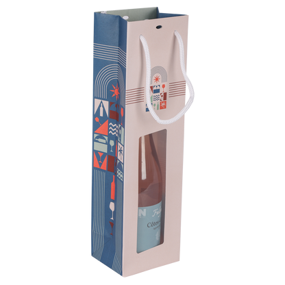 Bilbao kraft paper bag, Magnum PVC window