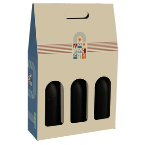 Valisette Bilbao carton  3 bouteilles