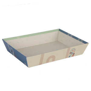 Corbeille Bilbao carton rigide rectangle 27x20x5cm