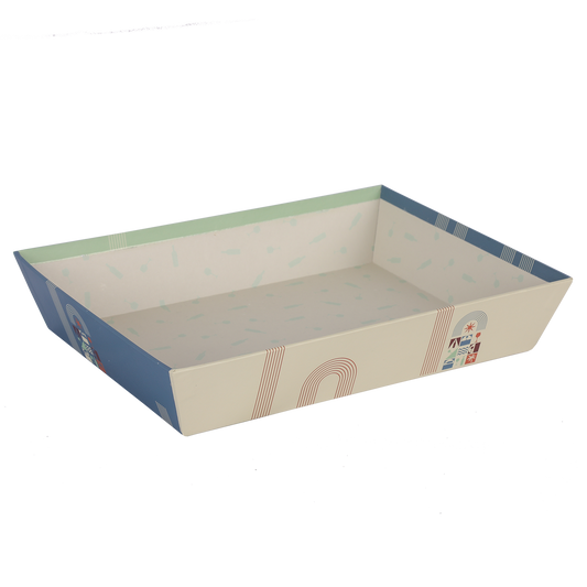 Corbeille Bilbao carton rigide rectangle 27x20x5cm