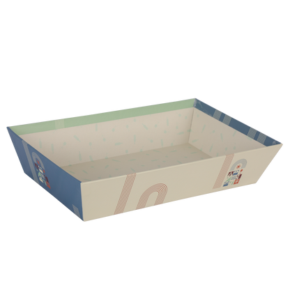 Corbeille Bilbao carton rigide rectangle 33x20x7cm